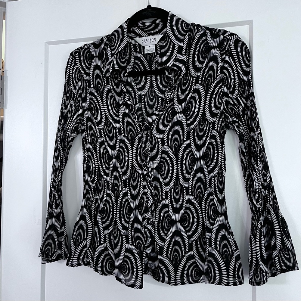 Psychedelic Groovy Pleated Top ❤️